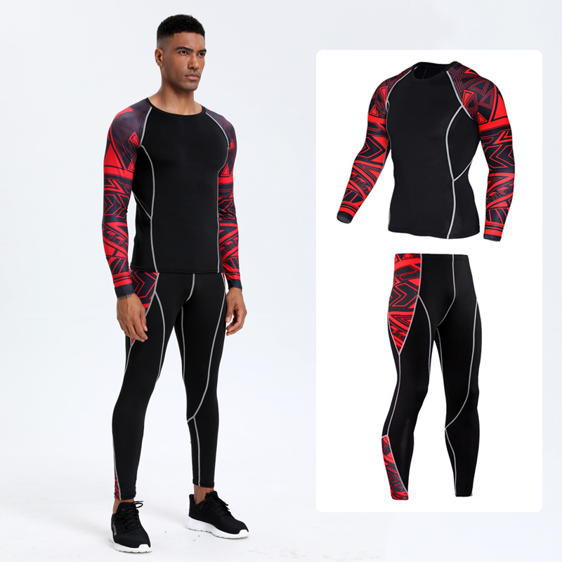 Compression Long Pant - Men's PRO Sports Fitness Suit: Quick-Drying
