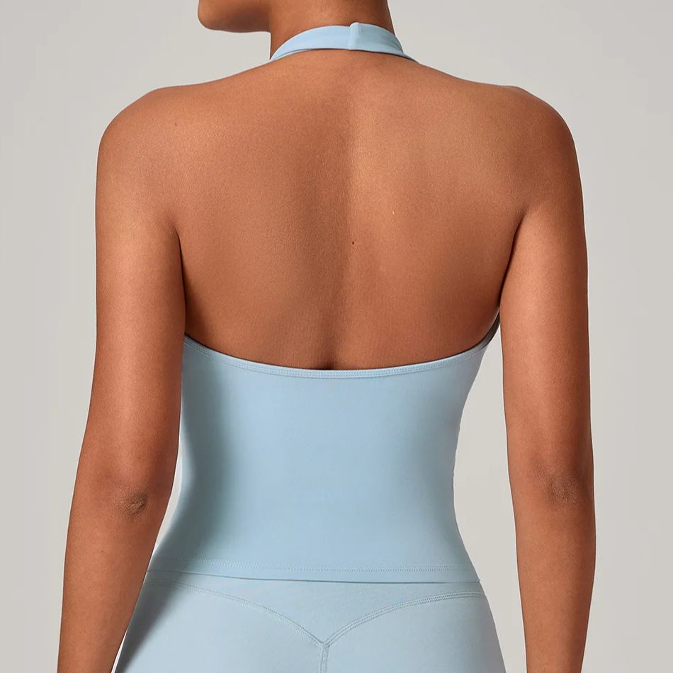 Quick Dry Underwear - Ningyu Wrinkled V-neck Hanging neck Yoga