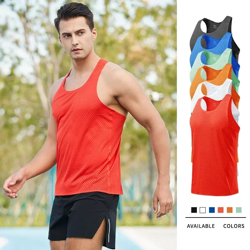 Sleeveless Undershirt - Men Running Tank Top Sleeveless Singlet
