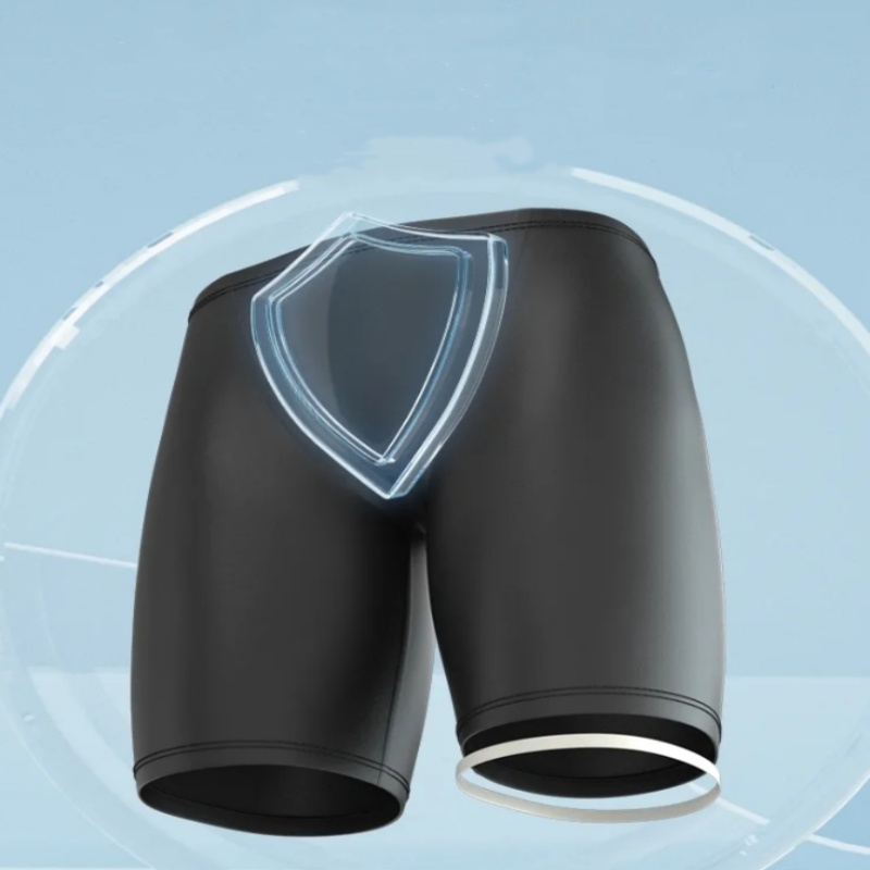 Men Boxers Shorts Silicone PU  - Pouch Boxer Pouch recension och pris