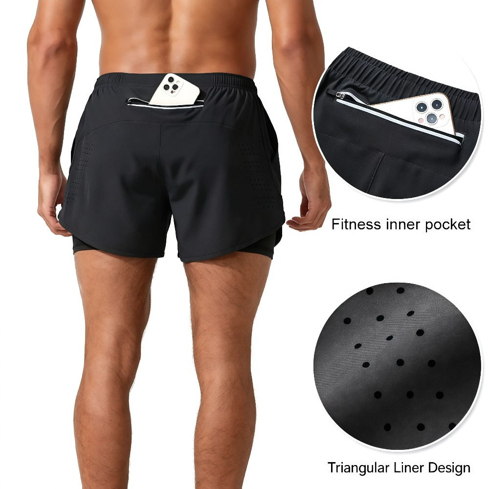 1Pcs Men Athletic Running Shor - Compression Shorts Athletes recension och pris