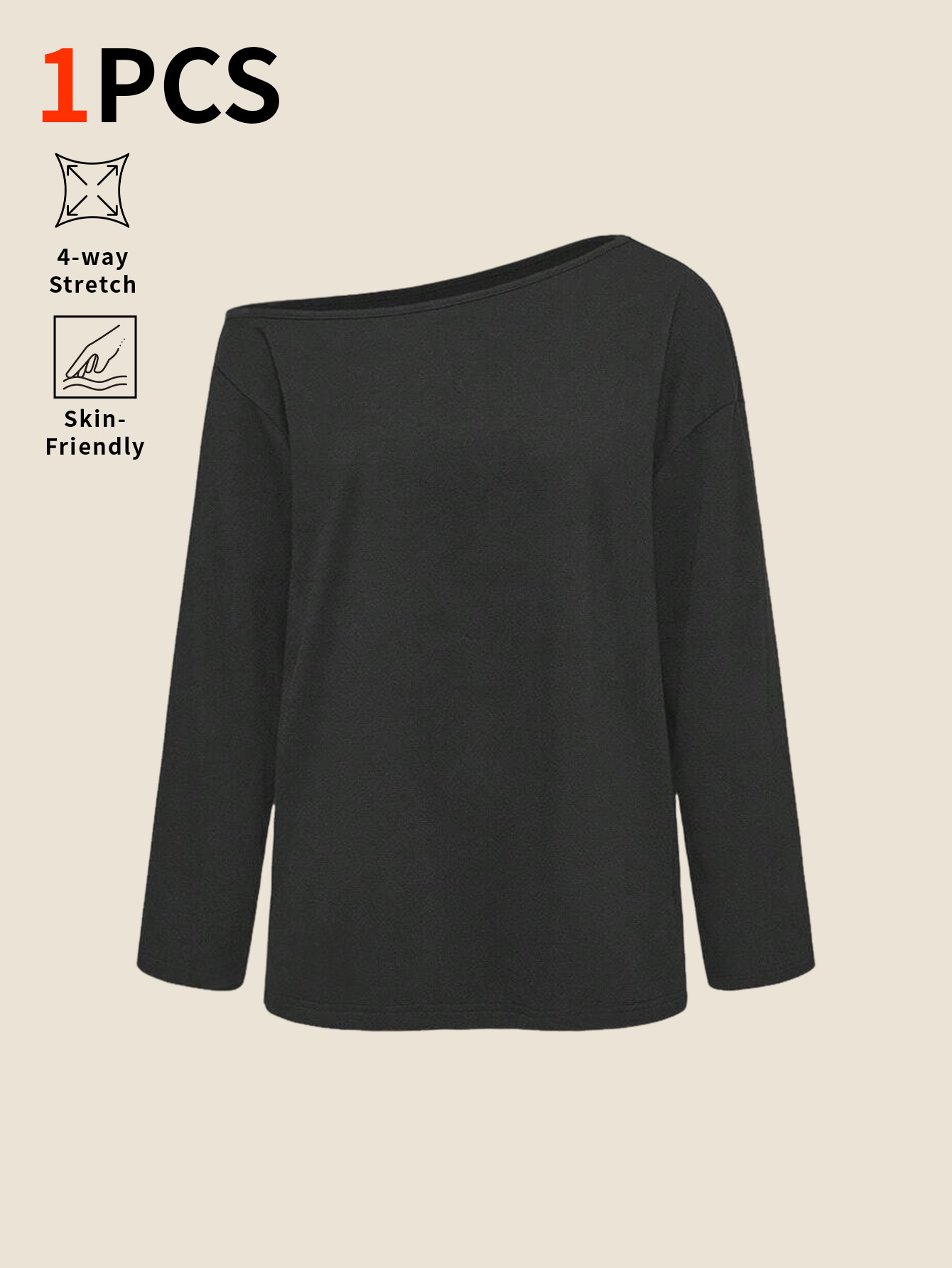 Slightly-sloped shoulder solid - Base Layer Top recension och pris