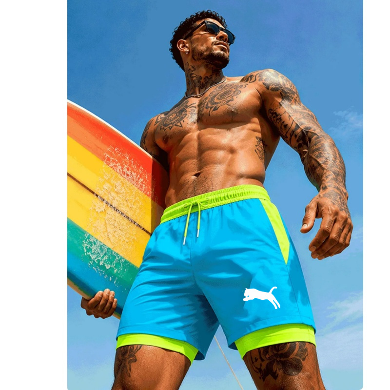 Men Running Cheetah Leopard Si - Compression Shorts Athletes recension och pris