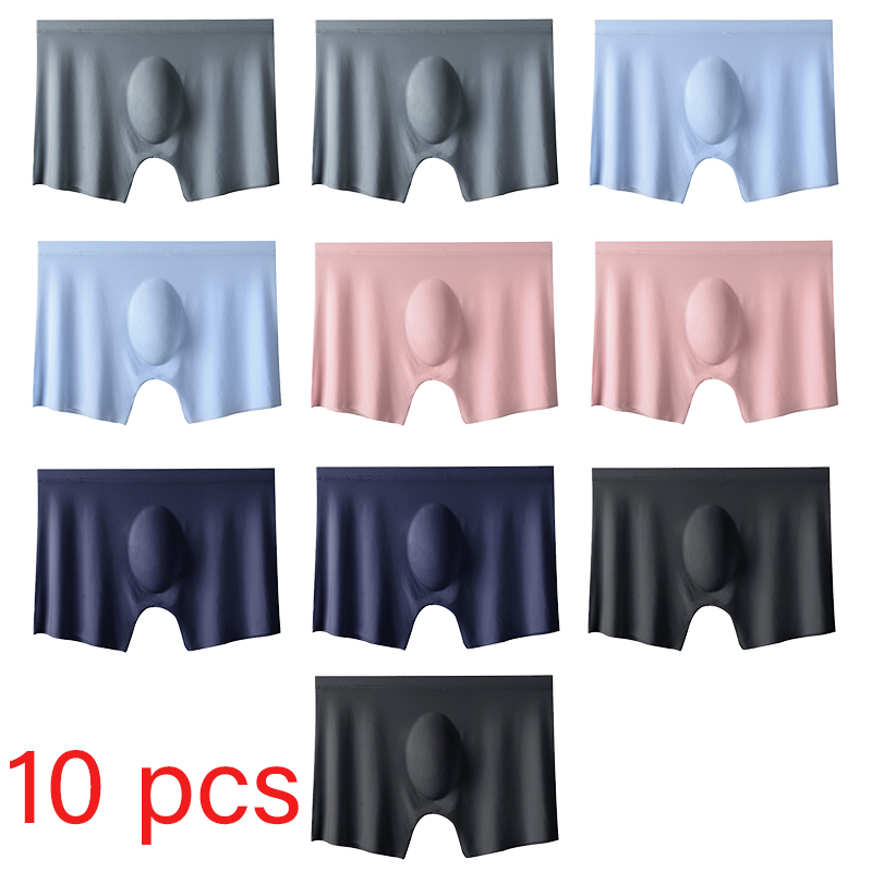 10 Pcs/Lot Men's Summer Ice Si - Multi Pack Underwear recension och pris