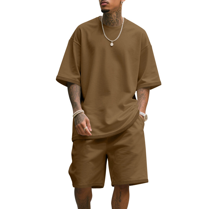 Men's Casual Two Piece Set Sum - T Shirt Tight Fit recension och pris