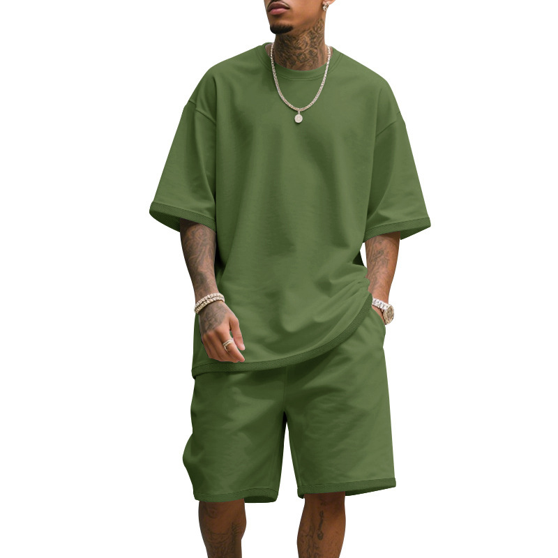 Men's Casual Two Piece Set Sum - T Shirt Tight Fit recension och pris