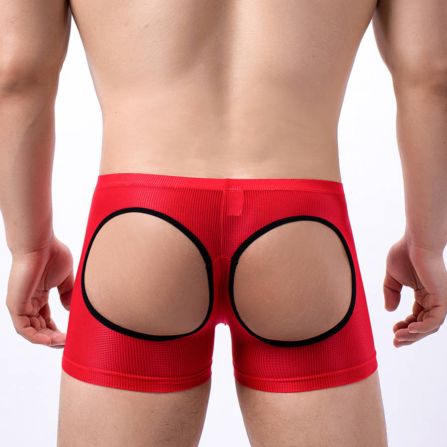 Men's Open Butt Boxer Shorts M - Mesh Sport Boxer recension och pris