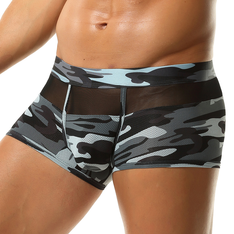 Camouflage Boxer Shorts Men Po - Mesh Sport Boxer recension och pris