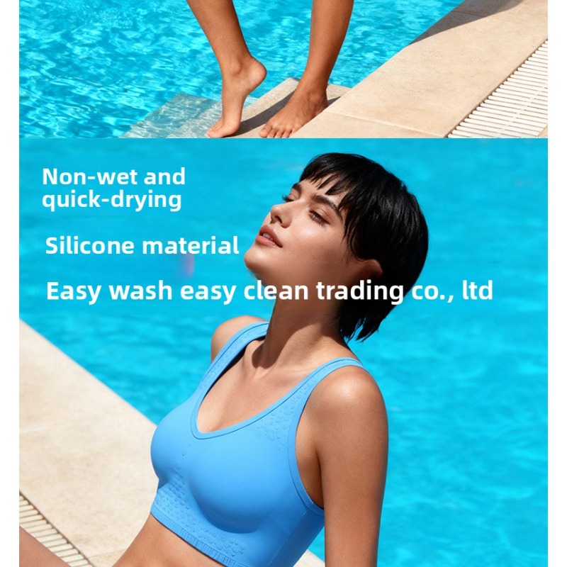 Silicone Women Swim Bikini Set - Quick Dry Underwear recension och pris