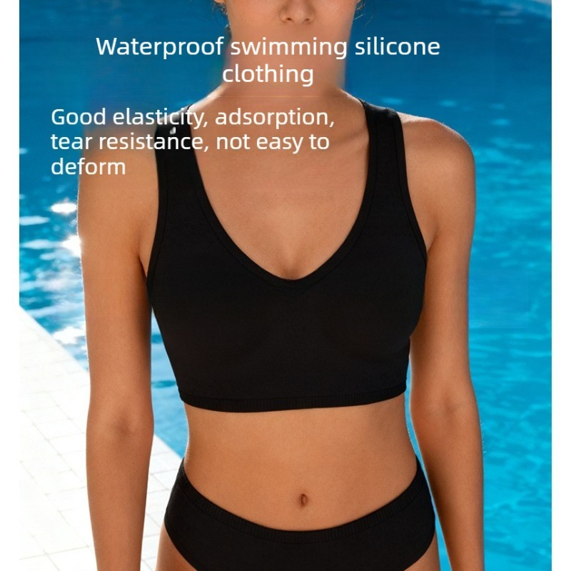 Silicone Women Swim Bikini Set - Quick Dry Underwear recension och pris