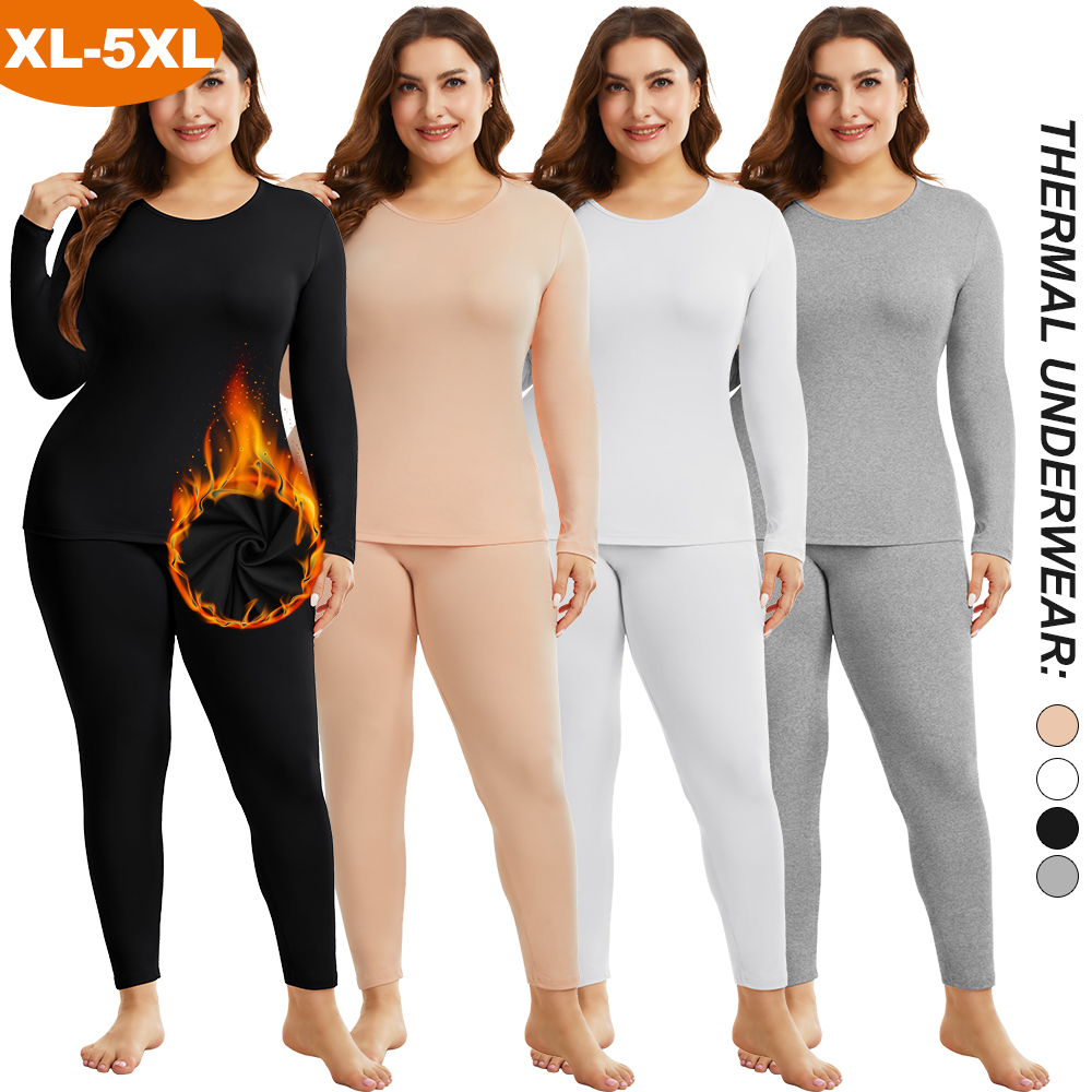 Plus Size Warm Thermal Underwe - Thermal Long John recension och pris