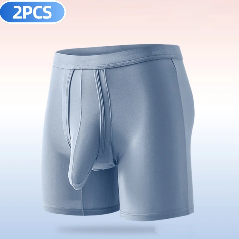 2PCS Mens Long Legs Underwear  - Long Leg Trunk Men recension och pris