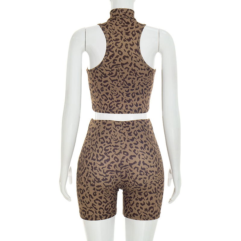 Leopard Print Ribbed Slim 2 Pi - Tank Top Ribbed recension och pris