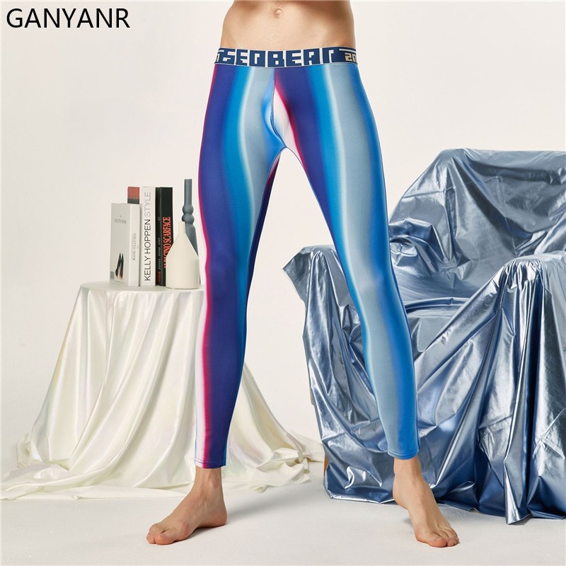 GANYANR Running Tights Men Com - Compression Long Pant recension och pris