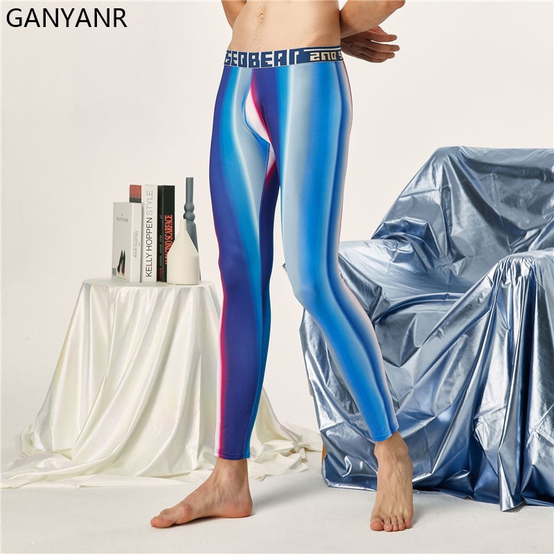 GANYANR Running Tights Men Com - Compression Long Pant recension och pris