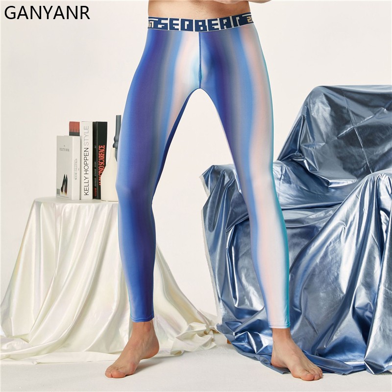 GANYANR Running Tights Men Com - Compression Long Pant recension och pris