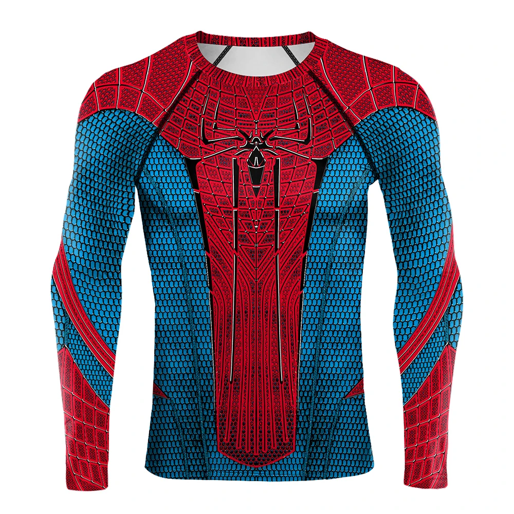 Spider Print T-Shirt Men Compr - T Shirt Tight Fit recension och pris