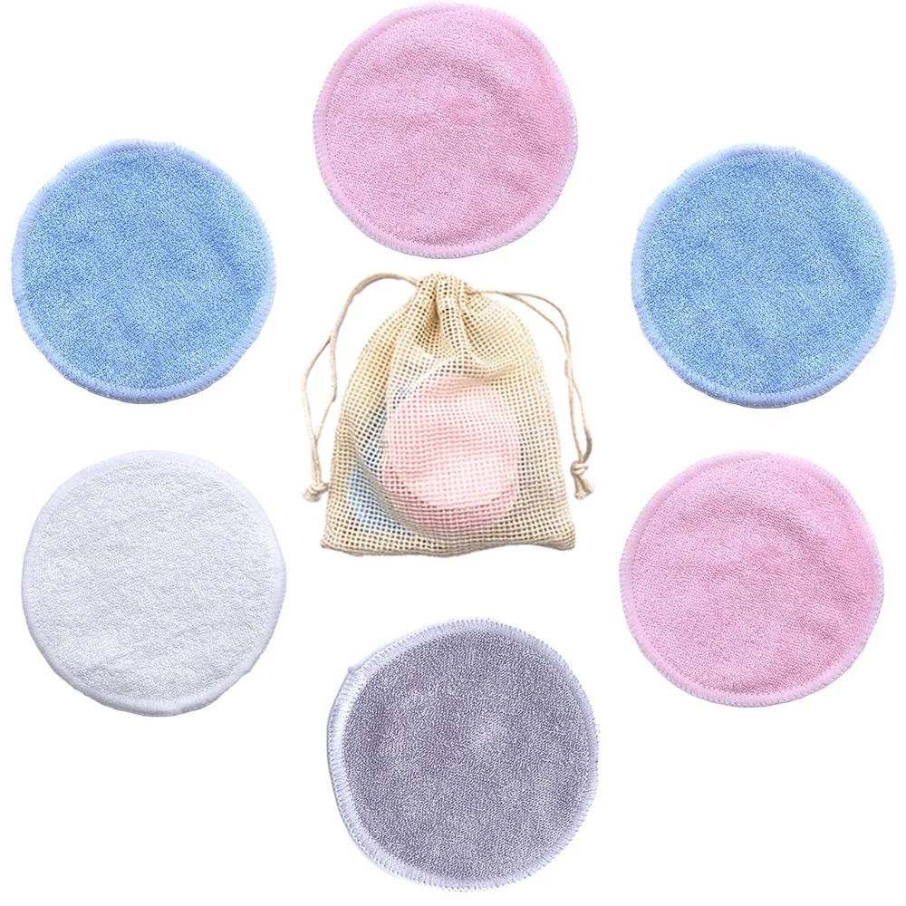 10PC Reusable Makeup Remover P - Bamboo Fiber Trunk recension och pris