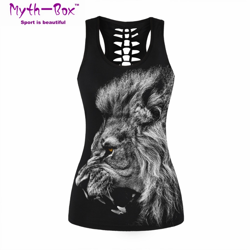 Women Sport Vest Bad Cat Print - Sleeveless Undershirt recension och pris