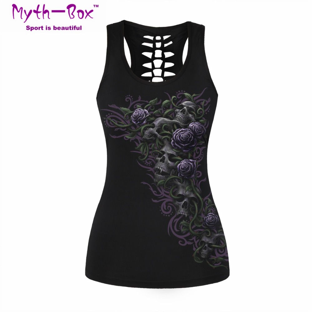 Women Sport Vest Bad Cat Print - Sleeveless Undershirt recension och pris