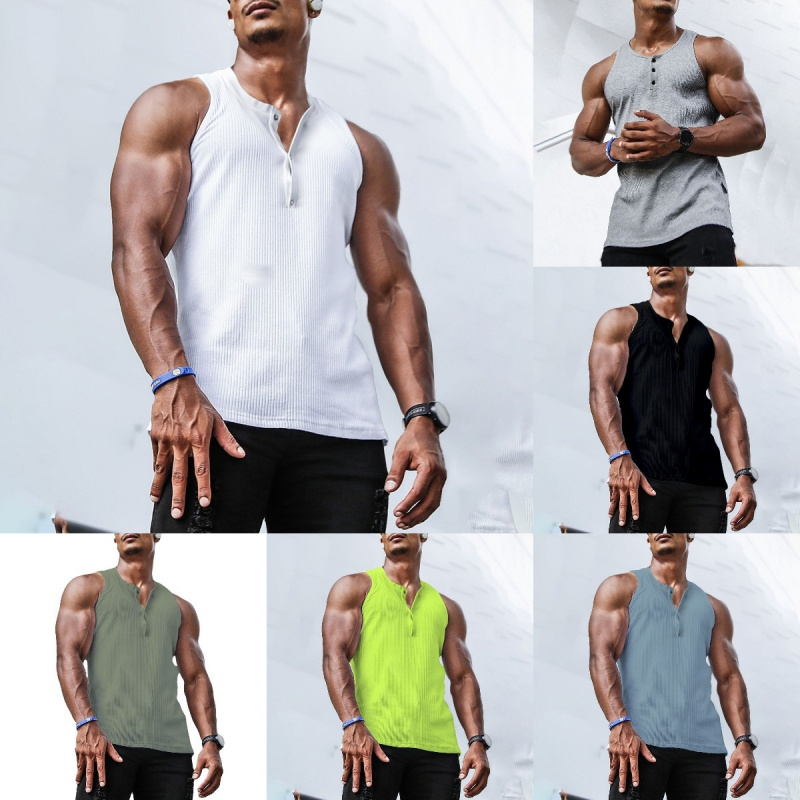 Men’s Ribbed Top Sleeveless He - Undershirt Crew Neck recension och pris