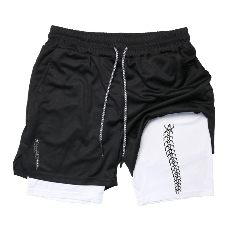 Print 2 in 1 Running Shorts fo - Compression Shorts Athletes recension och pris