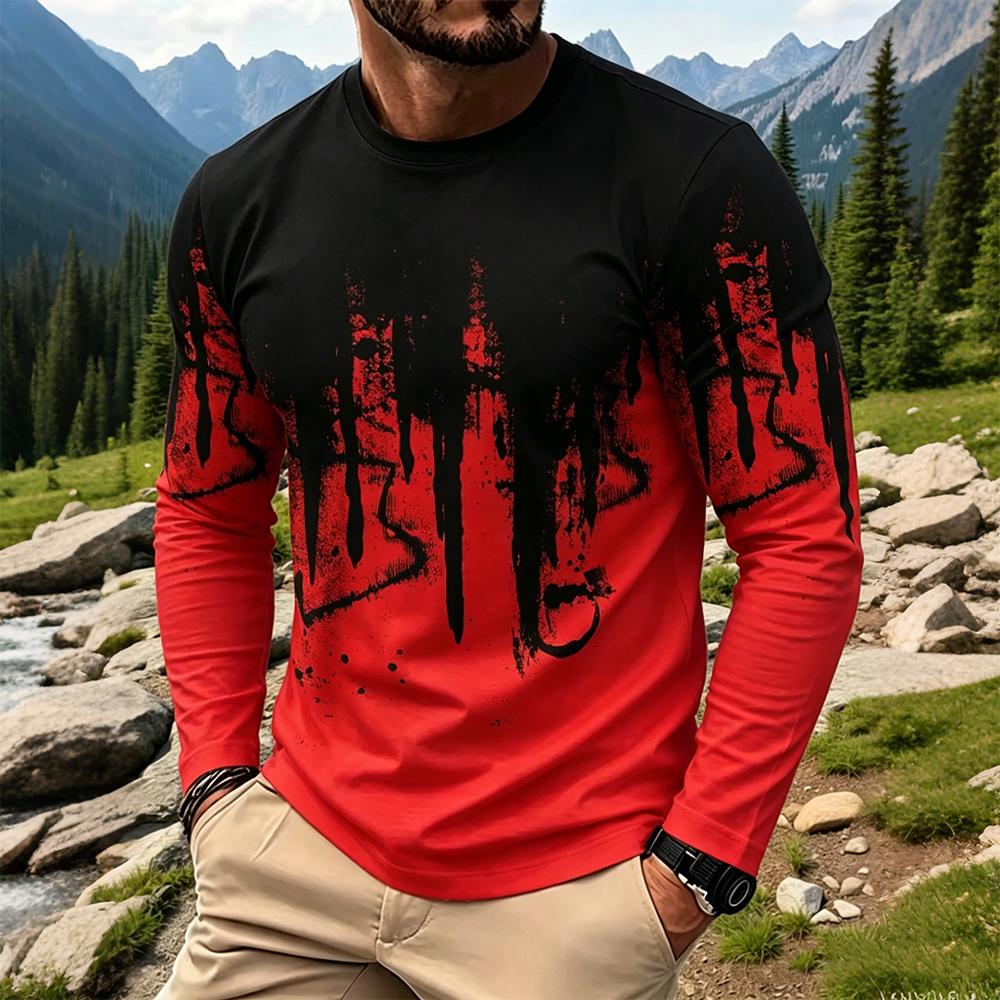 Men's Gradient Ink Splash Long - Base Layer Top recension och pris